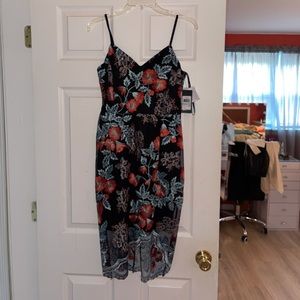 Hand embroidered floral dress